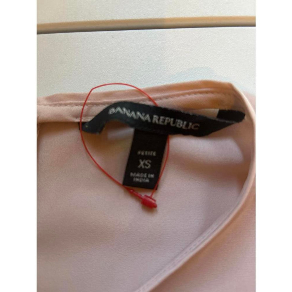 Banana Republic Soft Blush Pink Short Sleeve Top - Size XS Petite - Picture 3 of 4